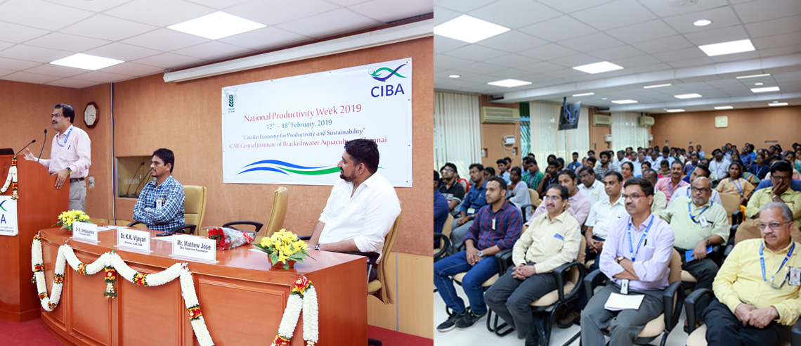 National Productivity Week celebrations at ICAR-CIBA, Chennai from 12th to 18th February, 2019
