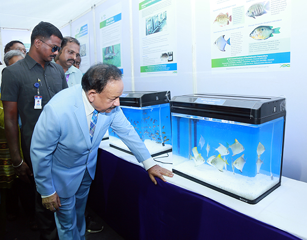 ICAR-CIBA participated in the national event and the exhibition elicited huge interest among the students, entrepreneurs and public in brackishwater aquaculture