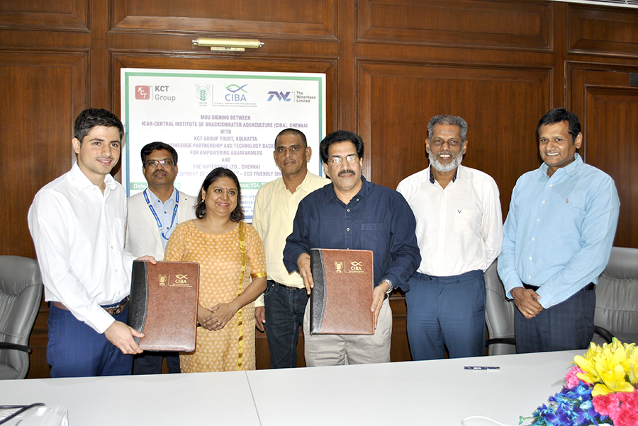 ICAR-CIBA inks strategic Alliance with ‘The waterbase Ltd’ in the promotion of brackishwater aquaculture in the country - 10th April 2018
