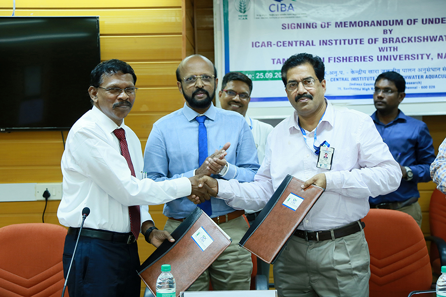 ICAR-CIBA and TNFU join hands for sustainable development of aquaculture - 25th September 2017