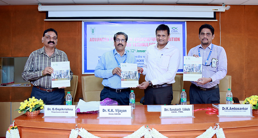 Ten days National Workshop on “Aquaculture Nutrition and Feed Technology” inaugurated at ICAR-CIBA, Chennai - 3rd January 2018