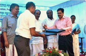CIBA signed MoU with the Kerala University of Fisheries and Ocean Studies (KUFOS), Kochi for development of brackishwater aquaculture in Kerala State  - 15th March 2015