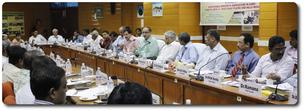 ICAR Organizes Workshop on sustainable growth in Agriculture of East Coast Plains and Hills Region comprising Tamilnadu, Andhra Pradesh and Odisha, 29-October-2015