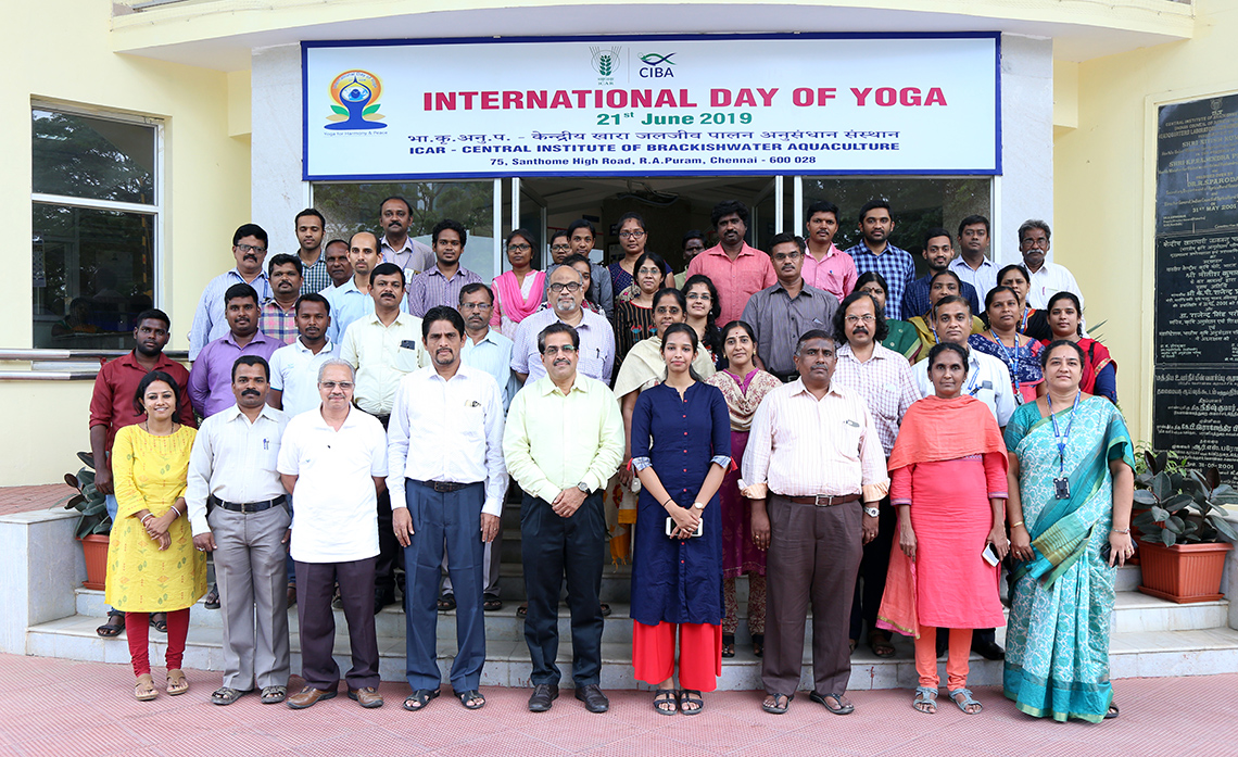 Fifth International Yoga Day celebrations at ICAR-CIBA