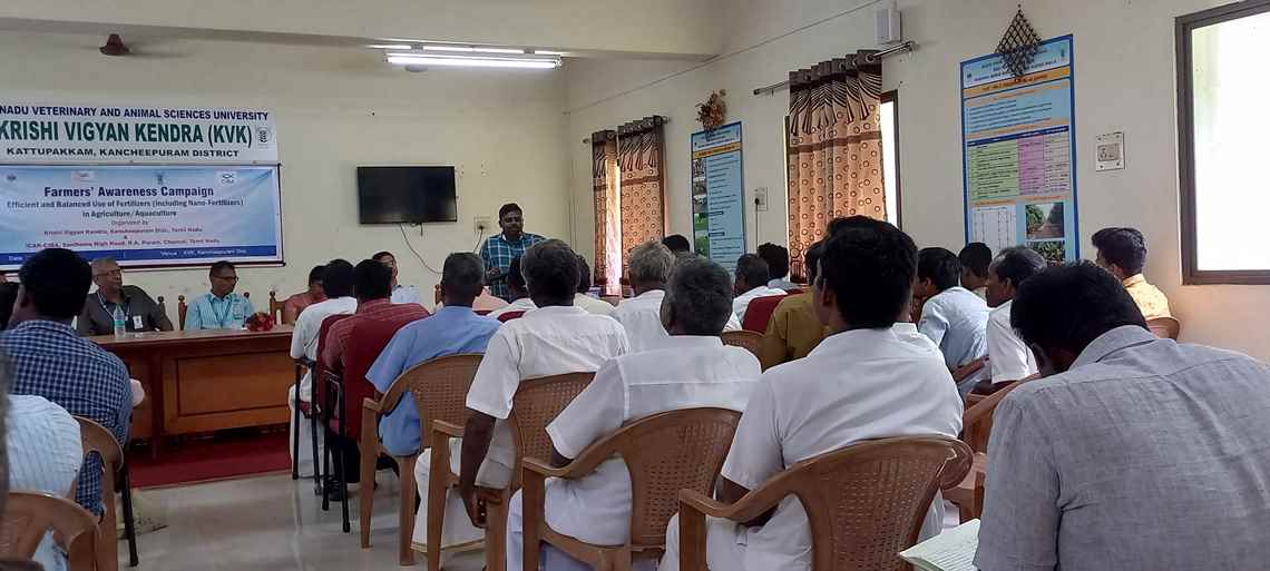 ICAR-CIBA Organized an awarenss programme on Efficient and balanced use of  fertilisers (Inclusing Nano-Fertilisers) on 21st June, 2022 at Krishi  Vigyan Kendra, Kattupakkam, Kancheepuram district of Tamil Nadu – Central  Institute of