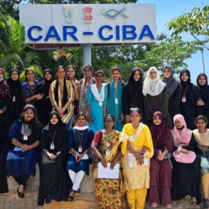 Students visits to Muttukadu Experimental Station of  ICAR-CIBA