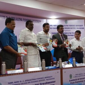 Shrimp crop insurance scheme sees the light of the day:  Policy developed with ICAR-CIBA technical backstopping launched on  World Fisheries Day - 2022