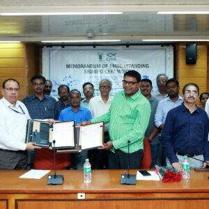 ICAR-Central Institute of Brackishwater Aquaculture (CIBA) signed MoU with M/s. Billion Aqua INC, Hyderabad for transfer of Asian Seabass fish seed production technology