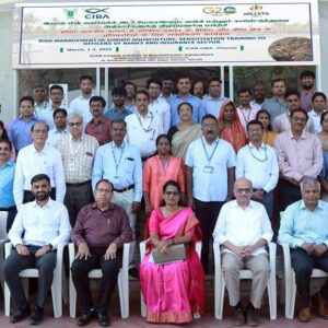 ICAR CIBA organized Training Workshop on Risk Management in Shrimp farming for banking and insurance sector during 1-3 March, 2023