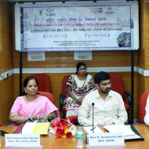 ICAR-CIBA conducted consultation meeting on implementation of Aquaculture Crop Insurance at Chennai on 16.03.2023