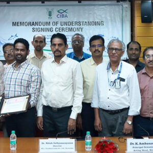 ICAR-CIBA inked MOU with Ms.Ultra Nutri India, Pvt. Ltd., Chennai for harnessing insect Black Soldier Fly (BSF) (Hermetia illucens) larvae meal as an ingredient in aqua feeds for better growth, immunity and disease resistance
