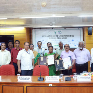ICAR-CIBA joined hands with Shri  A.M.M. Murugappa Chettiar Research Centre for exploring the potential benefits of  CIBA-Plankton Plus  in paddy crops