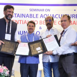 ICAR-CIBA inks MOU with Kings Infra for development of sustainable brackishwater aquaculture during the Global Summit at New Delhi