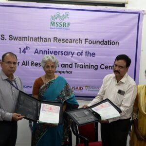 ICAR-Central Institute of Brackishwater Aquaculture and M.S. Swaminathan Research Foundation, Chennai inked Memorandum of Understanding for collaborative technology validation and extension on 5th January, 2024