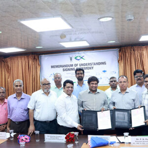 ICAR-CIBA signed MoU with M/s. Digisafe Insurance Broking Pvt. Ltd. and M/s. Swatantra Technologies pvt. Ltd. for the development of aquaculture insurance product