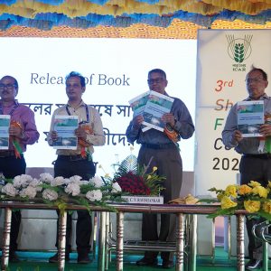 ICAR-CIBA organized its third shrimp farmers conclave at its Kakdwip Research Centre, Kakdwip, West Bengal and MoU signed with M/s Sundeep packaging industries, Kolkata, West Bengal for new series shrimp feed, Chingudi Plus , developed by ICAR-CIBA