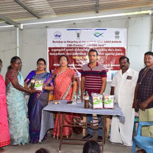 ICAR-CIBA organised a workshop and exposure visit on recycling of fish waste to value-added products for the coastal communities at Ramanathapuram district, Tamil Nadu